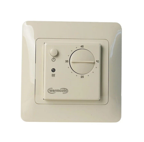 Терморегулятор механический Warmcoin VDT-245i для рамок AtlasDesign 3.6кВт 16А бежевый фото Терморегулятор механический Warmcoin VDT-245i для рамок AtlasDesign 3.6кВт 16А бежевый картинка